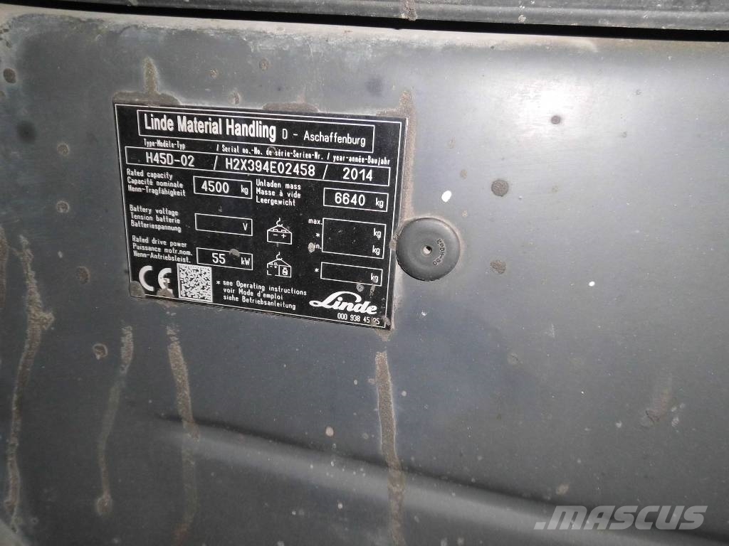 Linde H 45 D - 02 Evo 394 Diesel Trucker