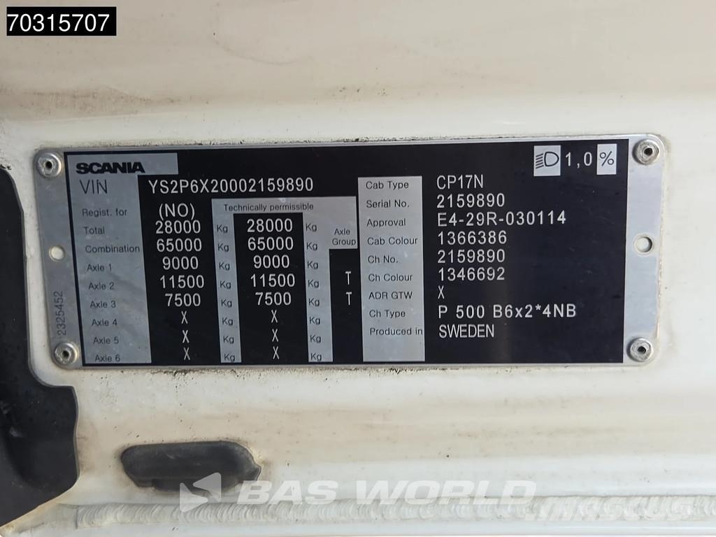 Scania P500 6X2 Eje Direccional+Elevable Suspensión Neumá Camiones desmontables