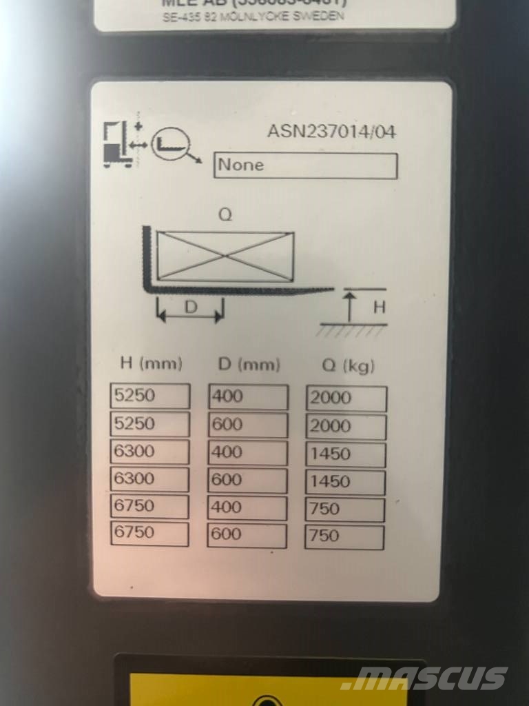 UniCarriers 200SDTFVS675AJN Apiladoras eléctricos