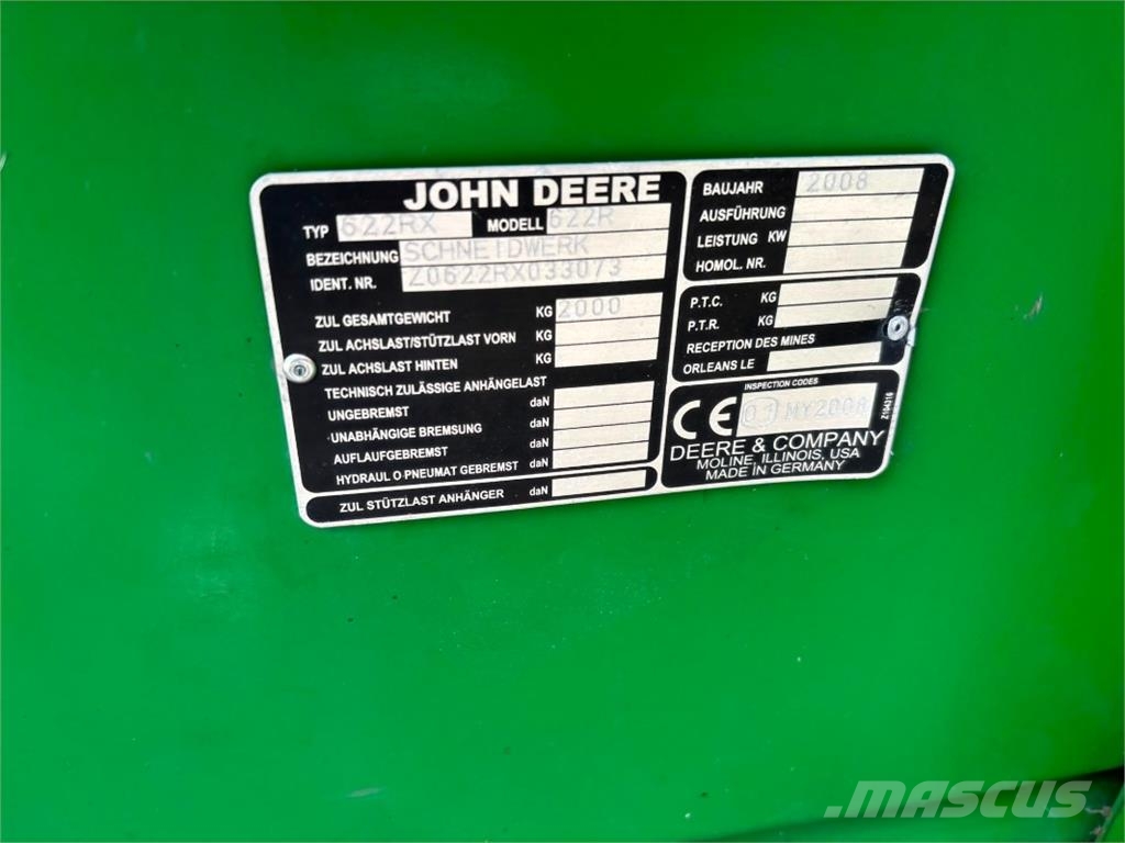 John Deere 622R Defekt رؤوس حصادات
