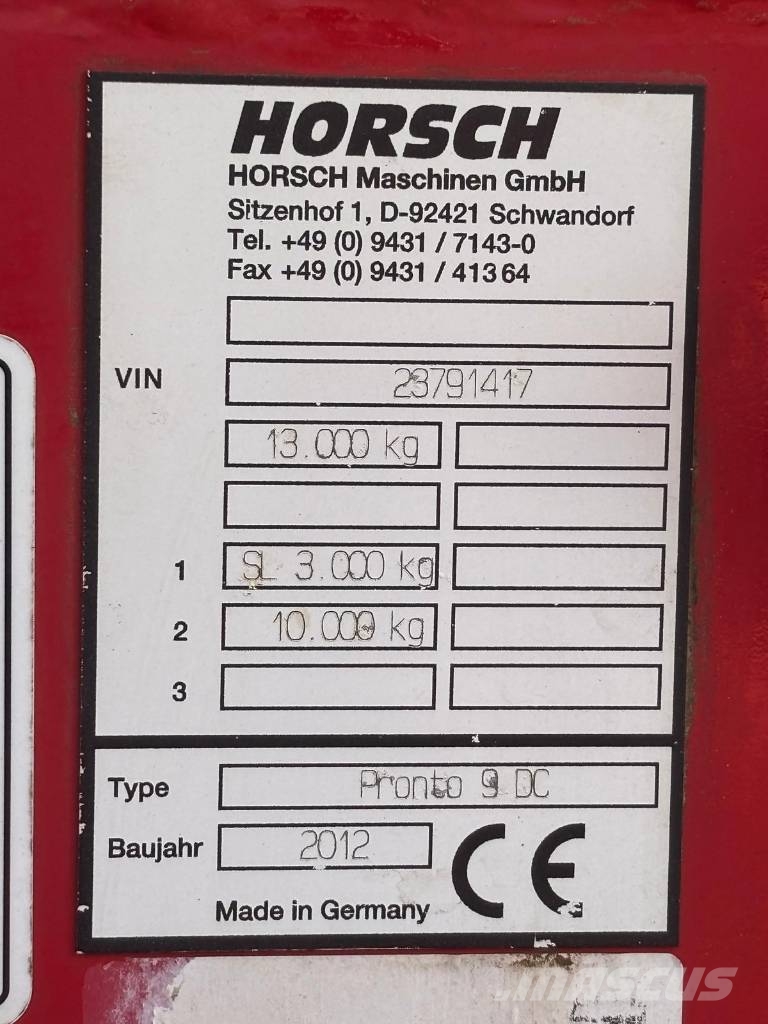 Horsch Pronto 9 DC Сеялки