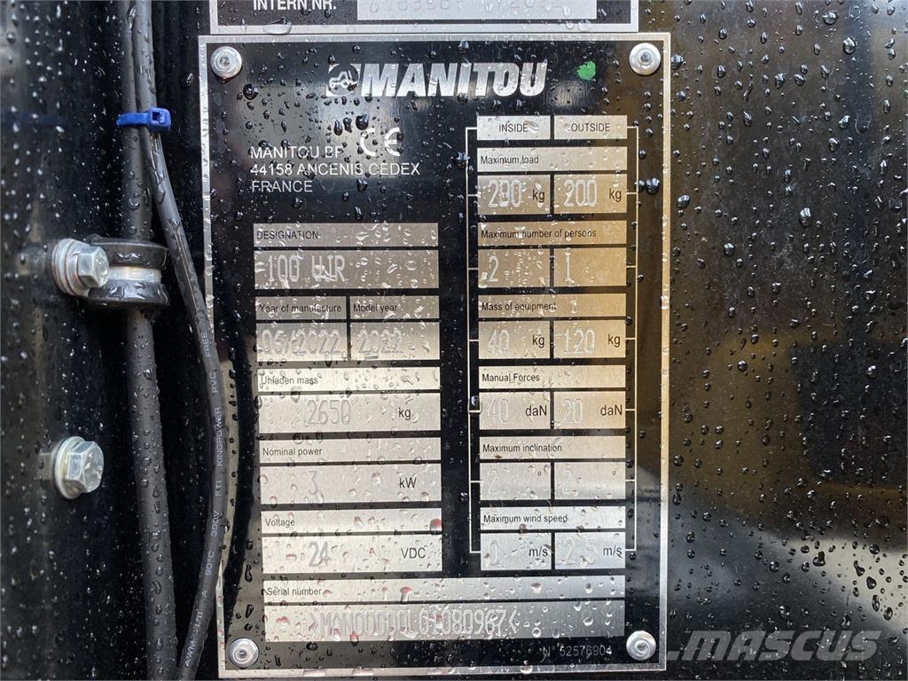Manitou 100VJR Personenaufzüge