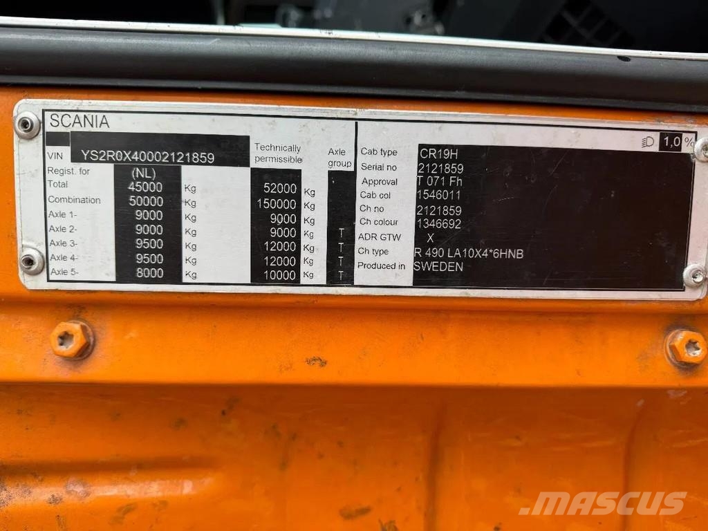 Scania R490 10X4 EURO 6 牵引车