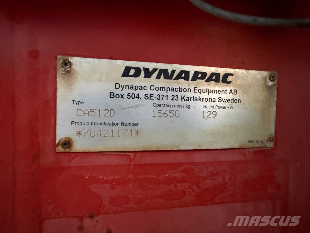 Dynapac CA512D Vienvalča grunts veltņi