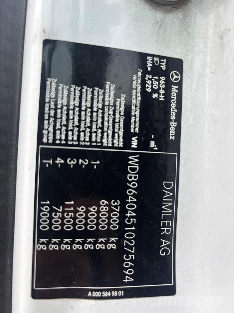 Mercedes-Benz AROCS 3253 8x2*6 EURO6 + RETARDER Šasija ar kabīni