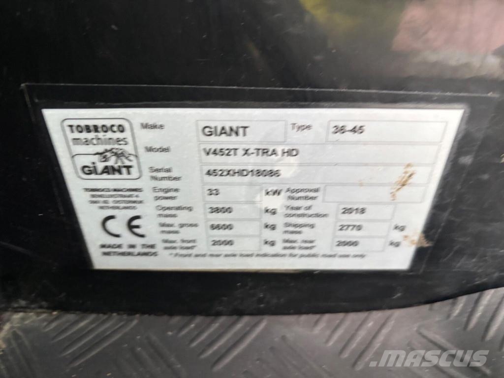 GiANT V452T X-tra HD Wheel loaders
