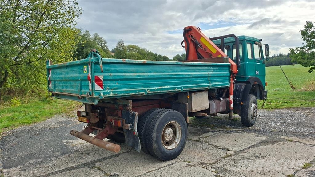 Iveco MAGIRUS 170-23 4X4 + HR PALFINGER PK 8000 A شاحنات قلابة