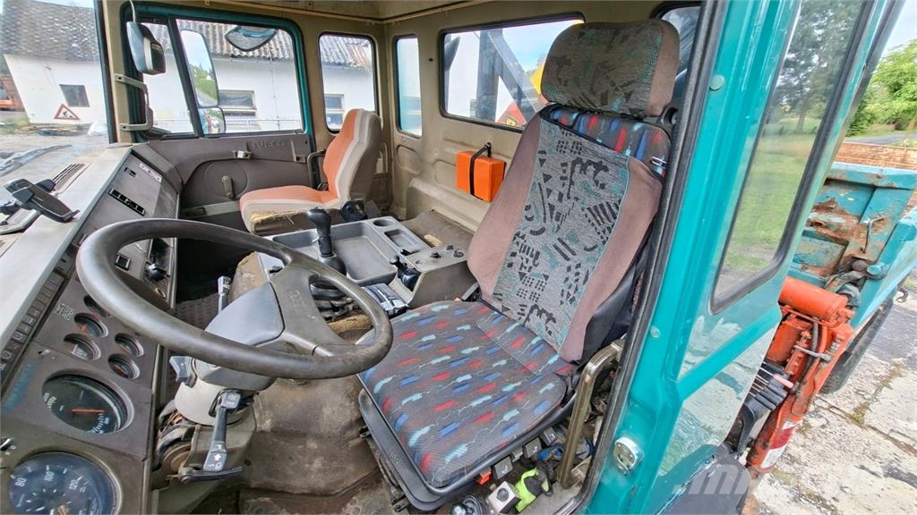 Iveco MAGIRUS 170-23 4X4 + HR PALFINGER PK 8000 A شاحنات قلابة