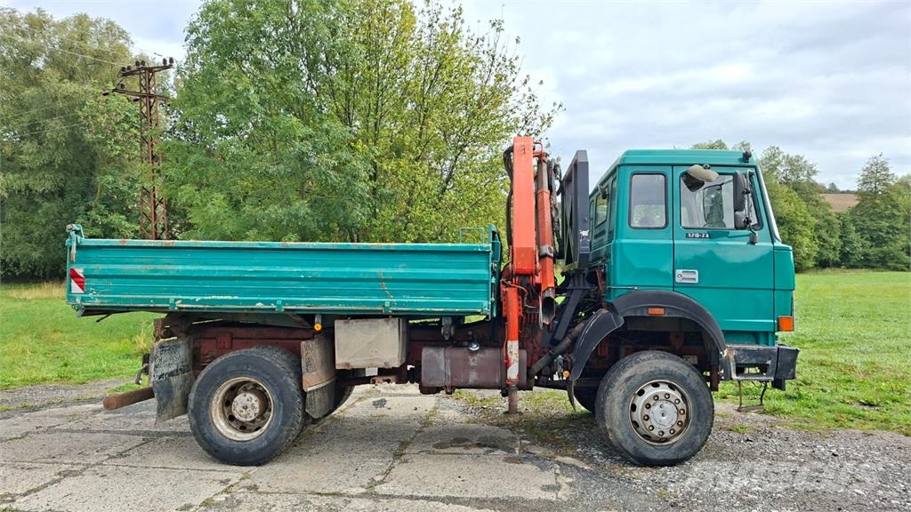 Iveco MAGIRUS 170-23 4X4 + HR PALFINGER PK 8000 A شاحنات قلابة