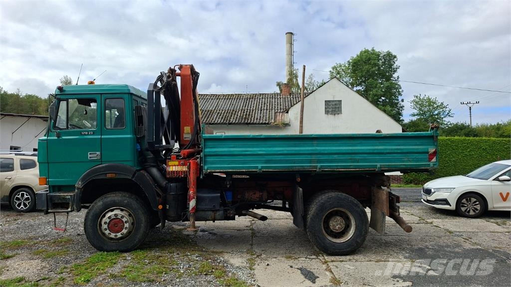 Iveco MAGIRUS 170-23 4X4 + HR PALFINGER PK 8000 A شاحنات قلابة