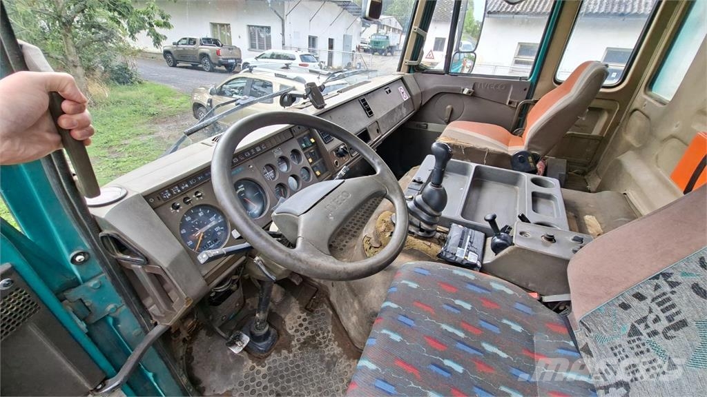 Iveco MAGIRUS 170-23 4X4 + HR PALFINGER PK 8000 A شاحنات قلابة