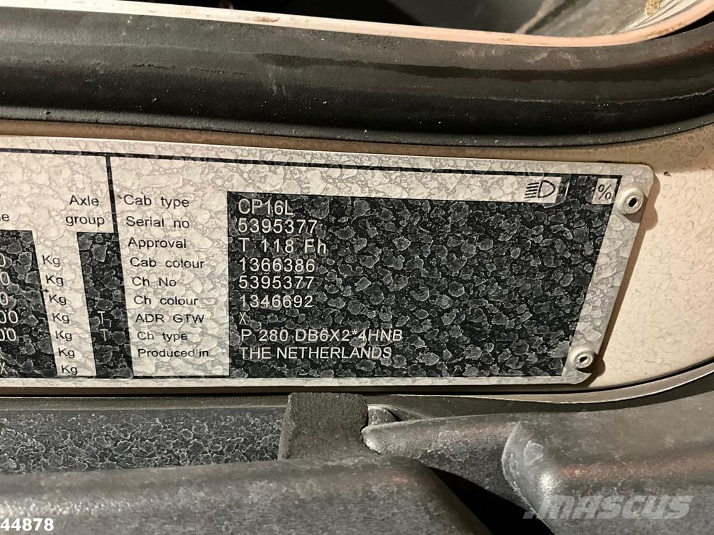 Scania P 280 6x2 Euro 6 VDL Translift zijlader Just 159.3 Camiões de lixo