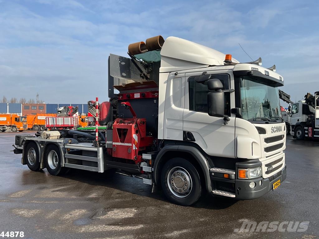 Scania P 280 6x2 Euro 6 VDL Translift zijlader Just 159.3 Camiões de lixo