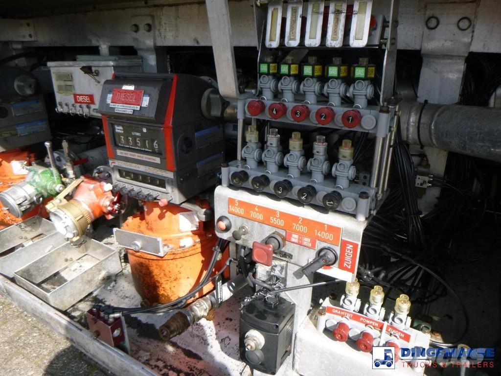 LAG Fuel tank alu 50.5 m3 / 5 comp + pump/counter Tankopleggers