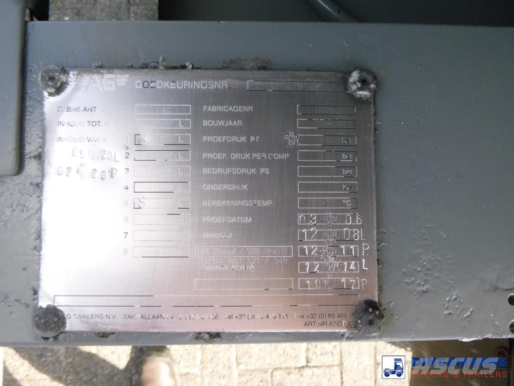 LAG Fuel tank alu 50.5 m3 / 5 comp + pump/counter Tankopleggers