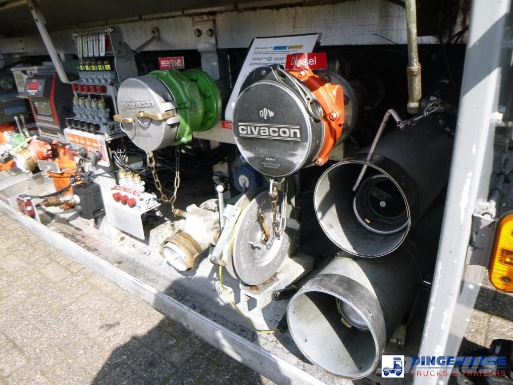 LAG Fuel tank alu 50.5 m3 / 5 comp + pump/counter Tankopleggers
