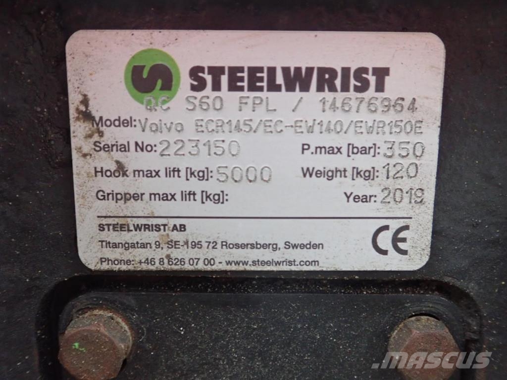 Steelwrist Hydr. Schnellwechsler S60 Muut koneet
