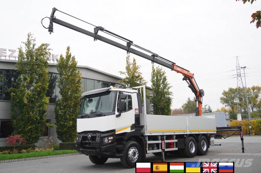 Renault C380 Comfort 6x4 / Atlas 172.3E crane / Range 12.3 Автомобильные краны