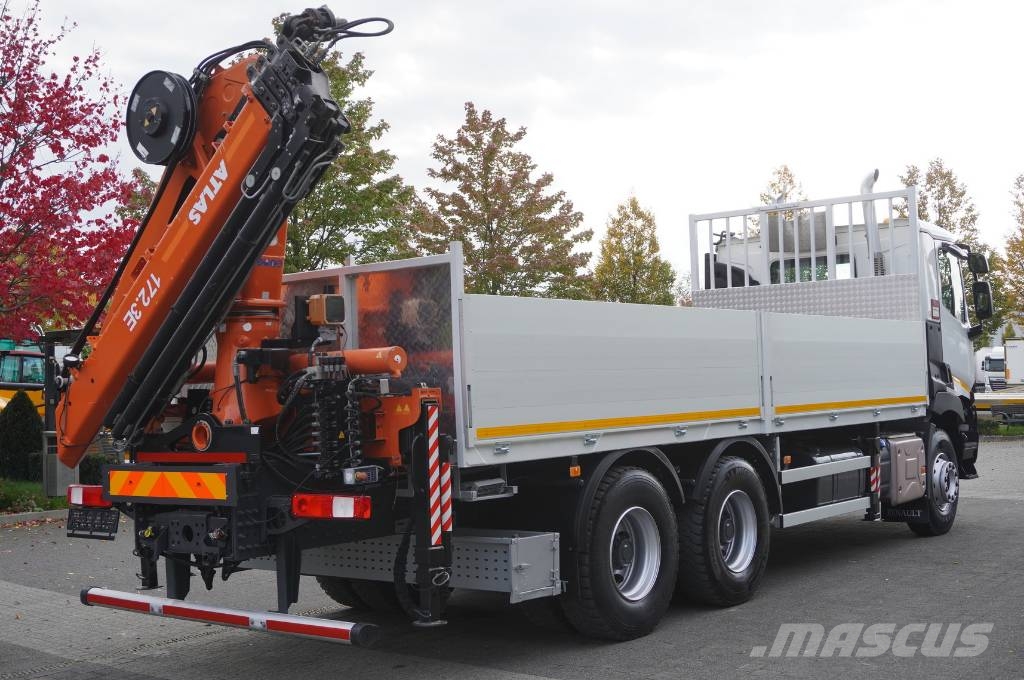 Renault C380 Comfort 6x4 / Atlas 172.3E crane / Range 12.3 Автомобильные краны
