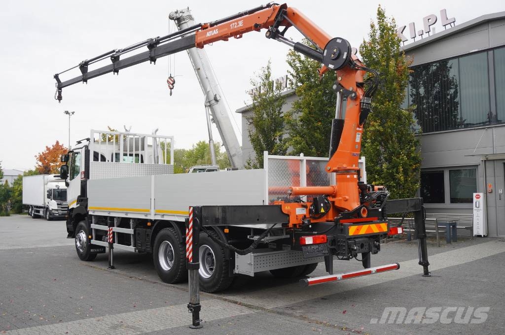Renault C380 Comfort 6x4 / Atlas 172.3E crane / Range 12.3 Автомобильные краны