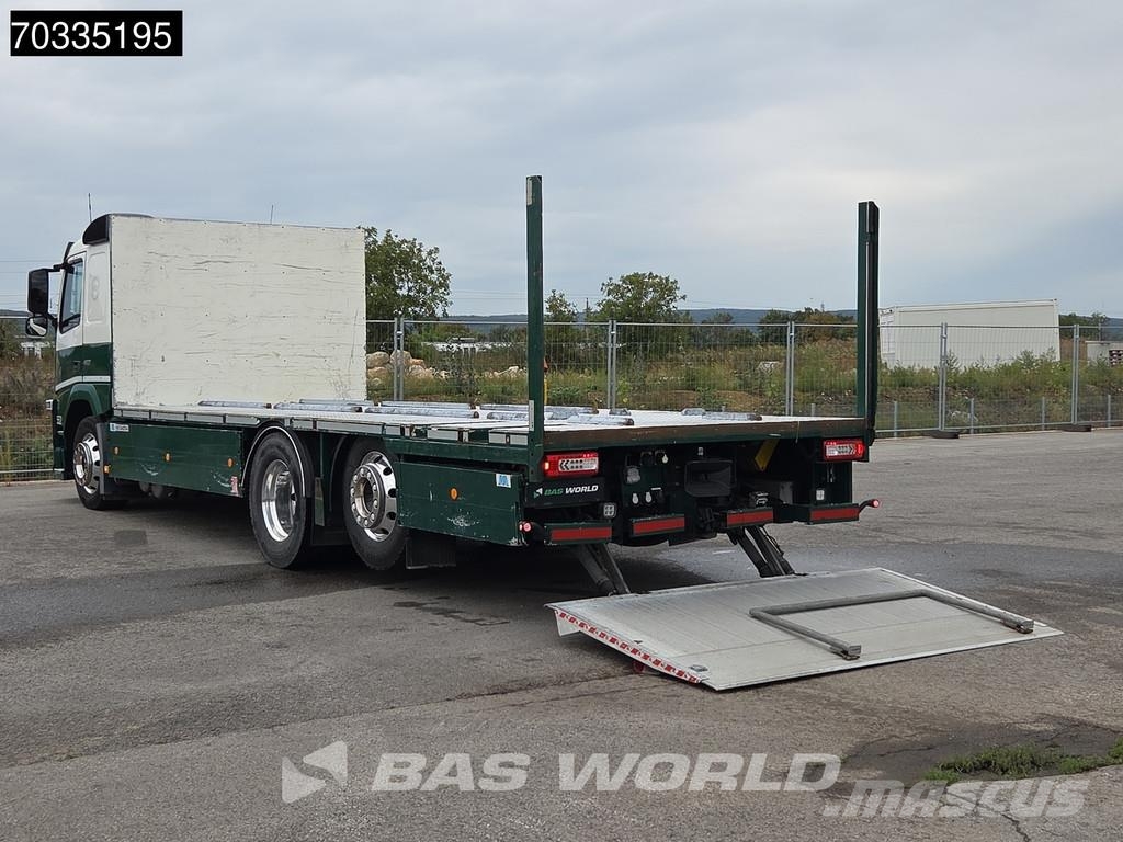 Volvo FM 460 6X2 700cm platform Lift+steering axle Retar Flatbed/Dropside trucks