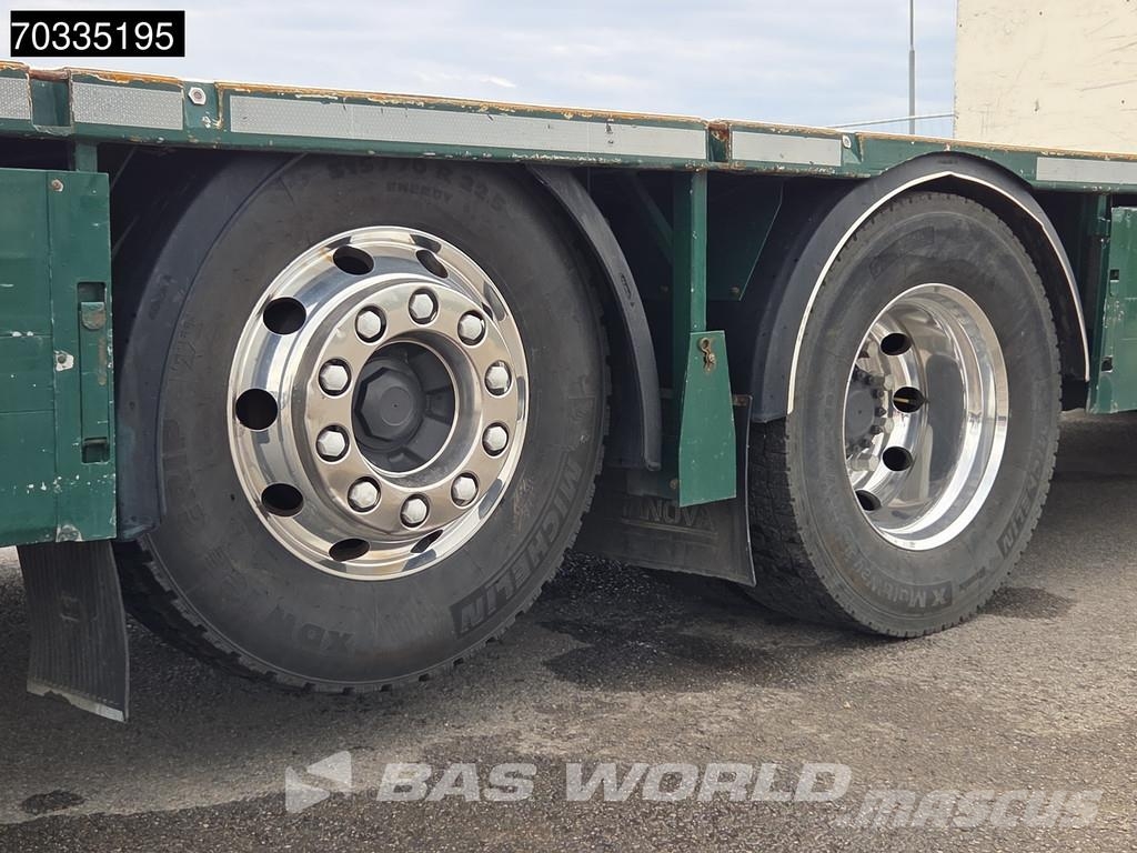 Volvo FM 460 6X2 700cm platform Lift+steering axle Retar شاحنات مسطحة/مفصلية الجوانب