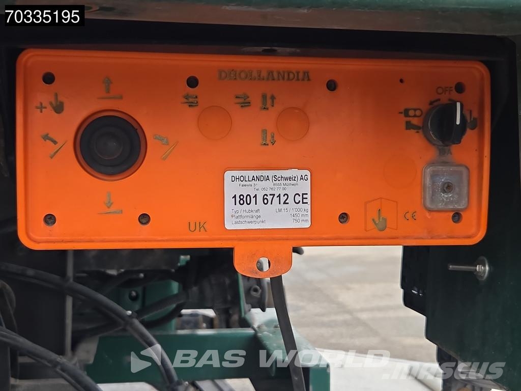 Volvo FM 460 6X2 700cm platform Lift+steering axle Retar شاحنات مسطحة/مفصلية الجوانب