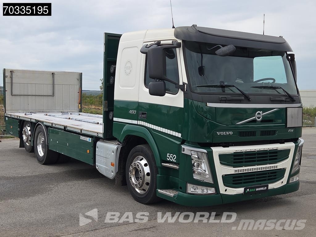 Volvo FM 460 6X2 700cm platform Lift+steering axle Retar Flatbed/Dropside trucks