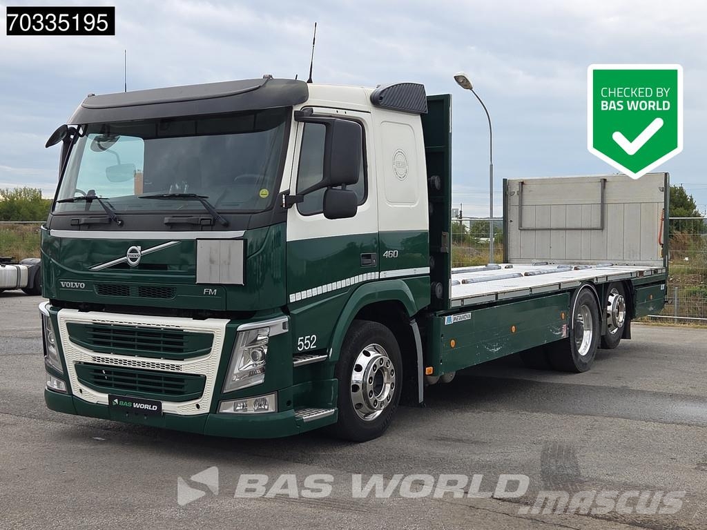 Volvo FM 460 6X2 700cm platform Lift+steering axle Retar شاحنات مسطحة/مفصلية الجوانب