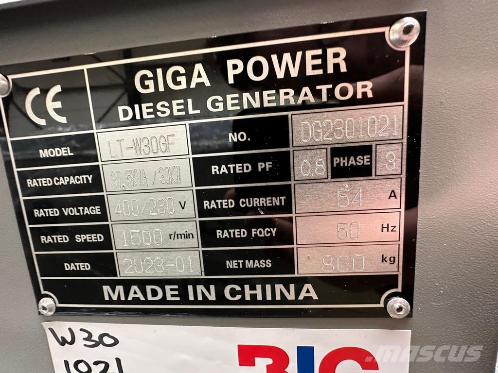 Giga Power LT-W30GF 37.5 kVA silent generator Altri generatori