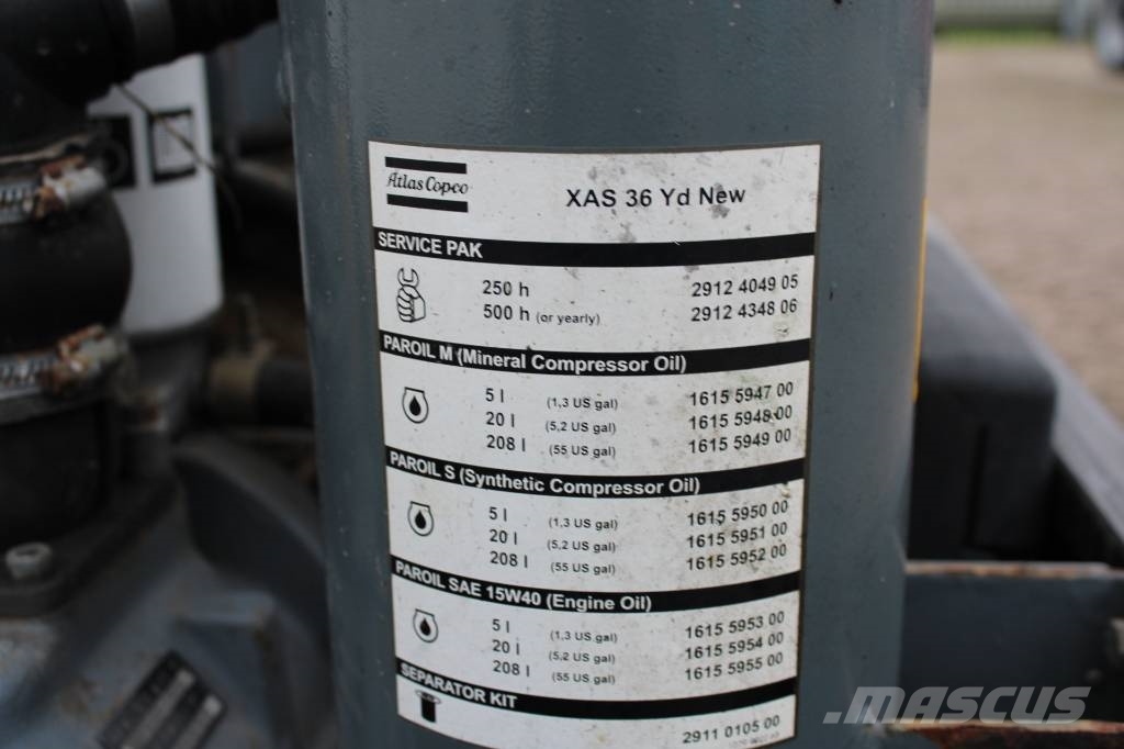 Atlas Copco XAS 36 YD Kompresori