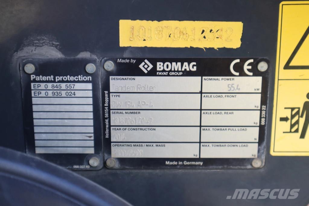 Bomag BW 154 AP-4 | ASPHALT CUTTER | DOUBLE DRUM Other rollers