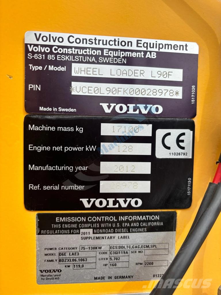 Volvo L 90 F Tekerlekli yükleyiciler