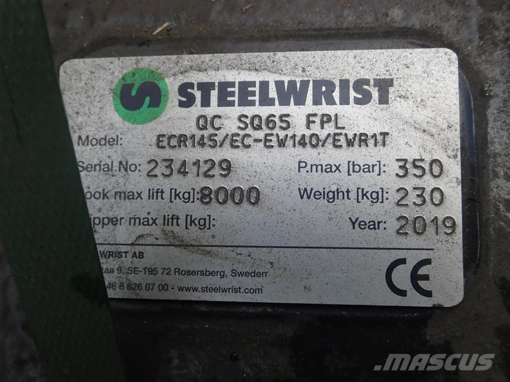 Steelwrist Hydr. Schnellwechsler SQ65 Muut koneet