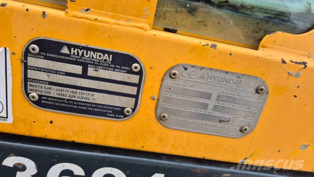 Hyundai Robex 35 Z-9 Mini bagri <7t