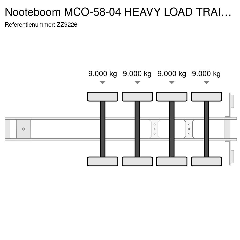 Nooteboom MCO-58-04 HEAVY LOAD TRAILER 58.000 kg | HYDROLIC Diepladers