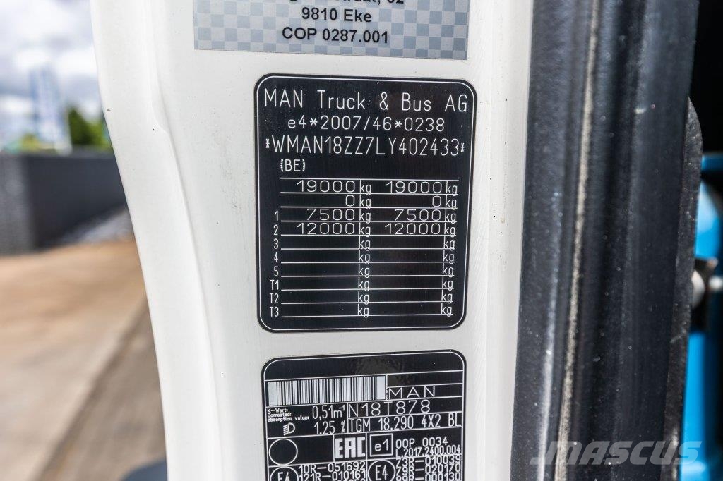 MAN TGM 19.290 BL - HIAB 108/3X Tipper trucks