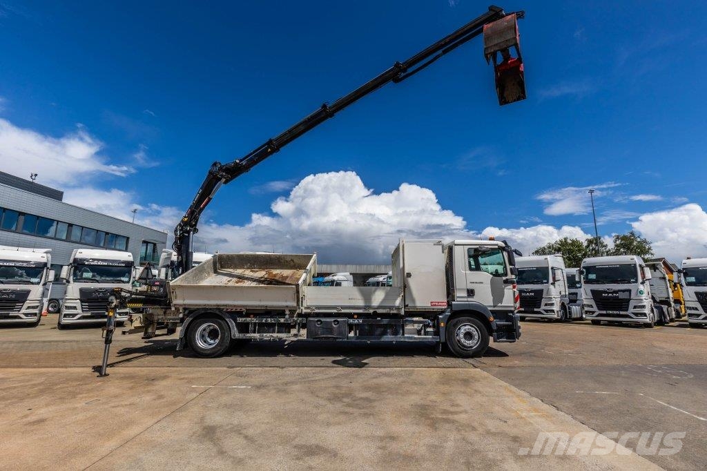 MAN TGM 19.290 BL - HIAB 108/3X Tipper trucks