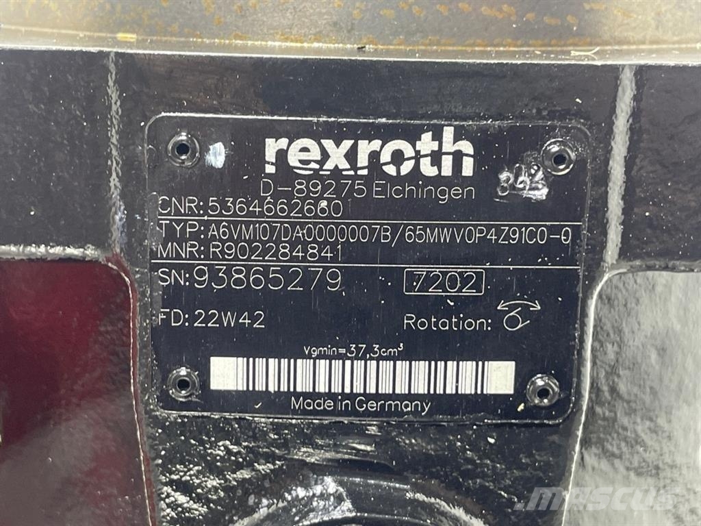 Terex TW95-5364662660-Rexroth A6VM107-Drive motor Hydraulik