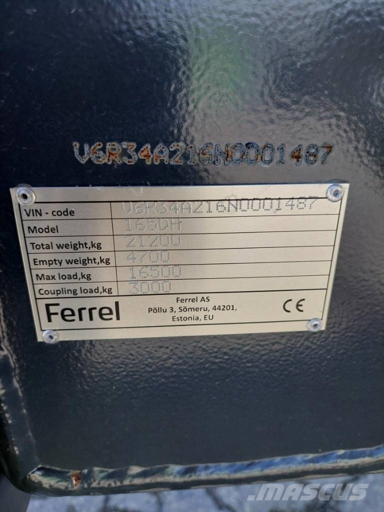 Ferrel 165 DH Тракторные самосвальные прицепы