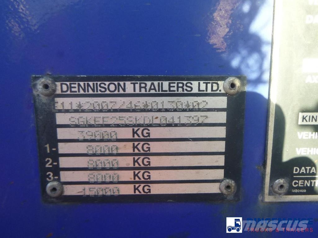 Dennison 3-axle container trailer 20-30-40-45 ft Kontejnerske poluprikolice