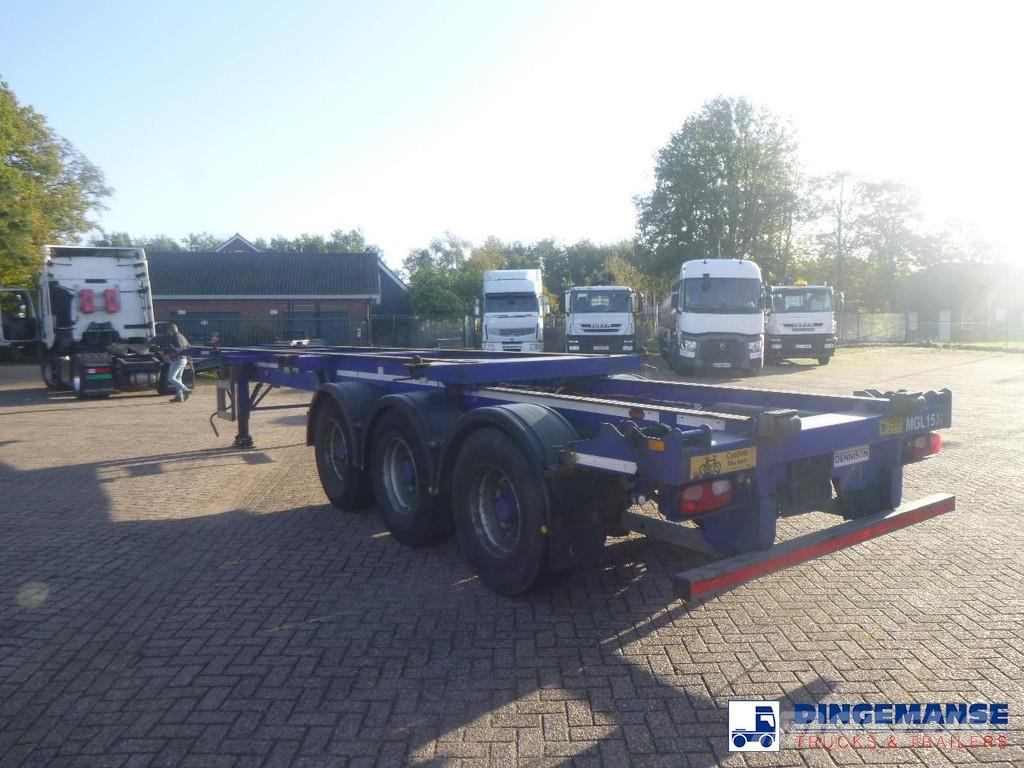 Dennison 3-axle container trailer 20-30-40-45 ft Kontejnerske poluprikolice