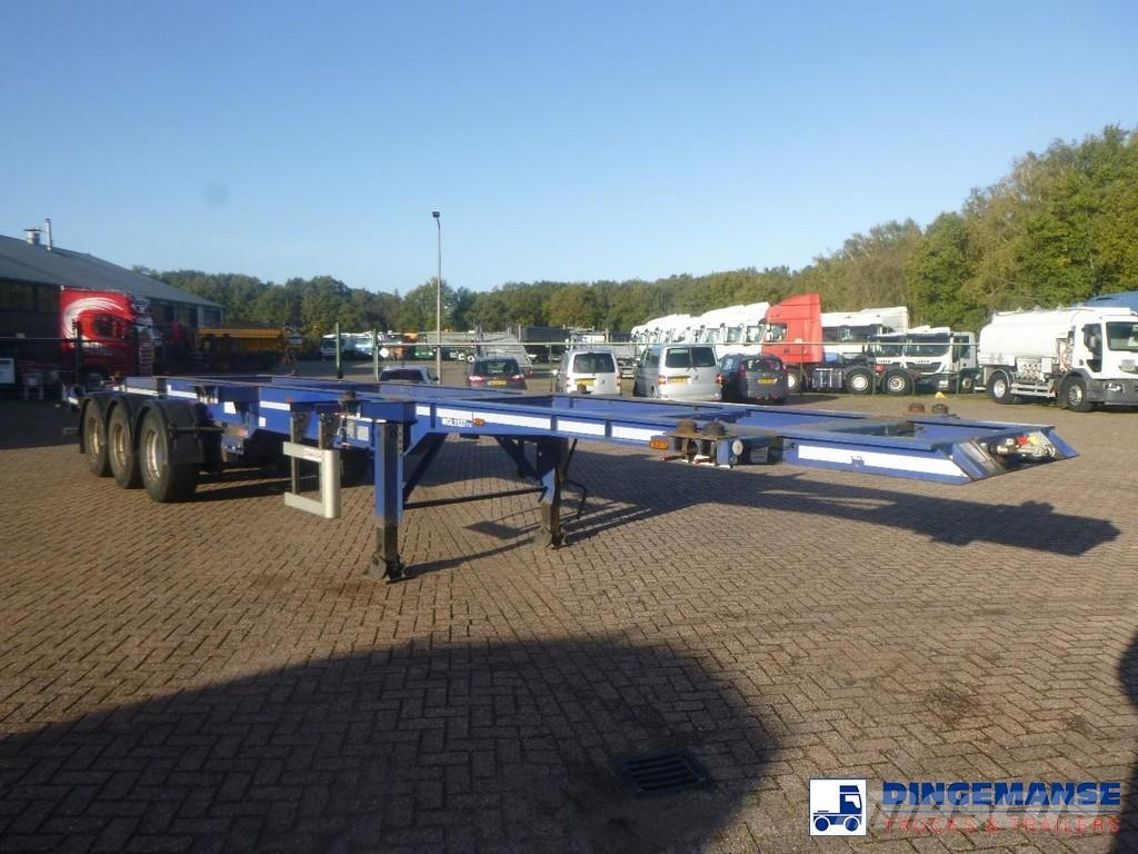 Dennison 3-axle container trailer 20-30-40-45 ft Kontejnerske poluprikolice