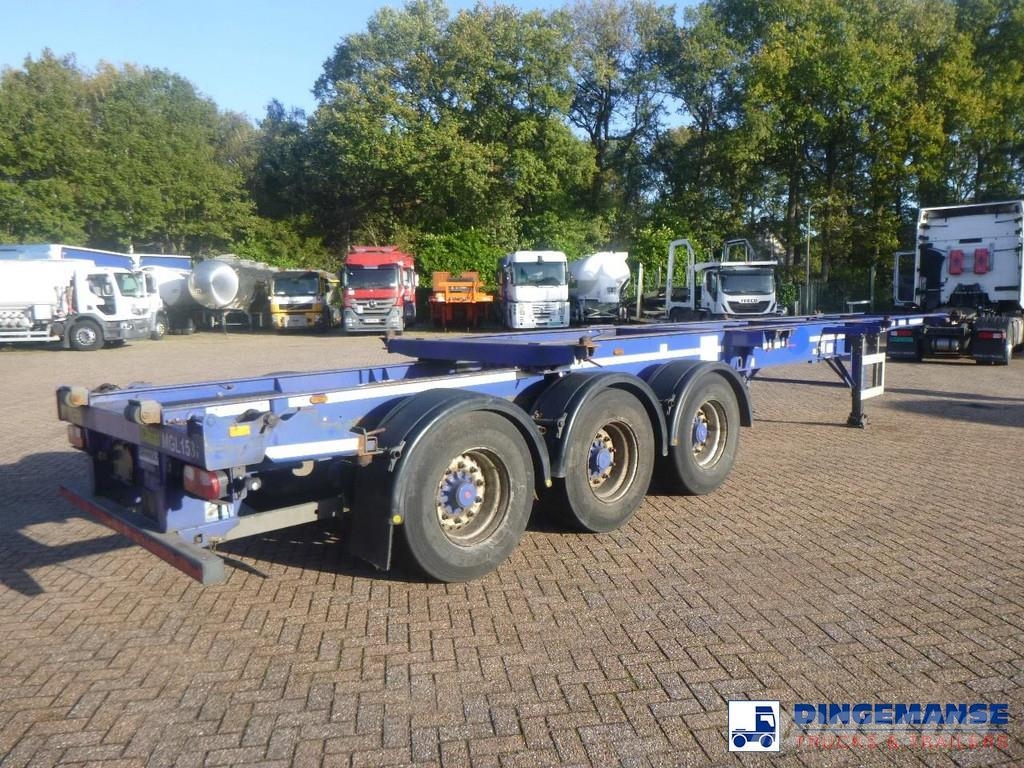 Dennison 3-axle container trailer 20-30-40-45 ft Kontejnerske poluprikolice