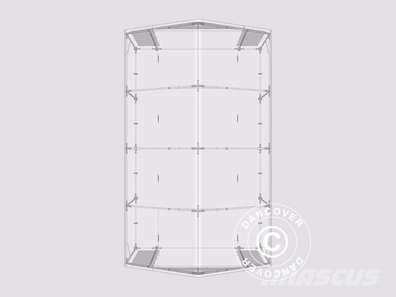 Dancover Storage Shelter PRO XL 5x8x2,5x3,89m PVC Telthal Wyposażenie magazynów - inne