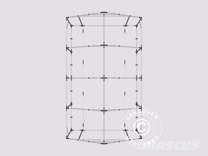 Dancover Storage Shelter PRO XL 5x8x2,5x3,89m PVC Telthal Wyposażenie magazynów - inne