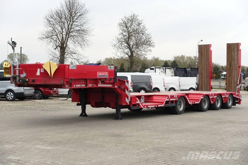 Langendorf low-bed semi-trailer / 2024 / load 46 t / 2 units نصف مقطورة مسطحة منخفضة