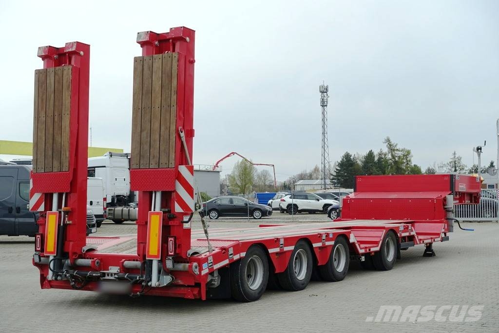 Langendorf low-bed semi-trailer / 2024 / load 46 t / 2 units نصف مقطورة مسطحة منخفضة