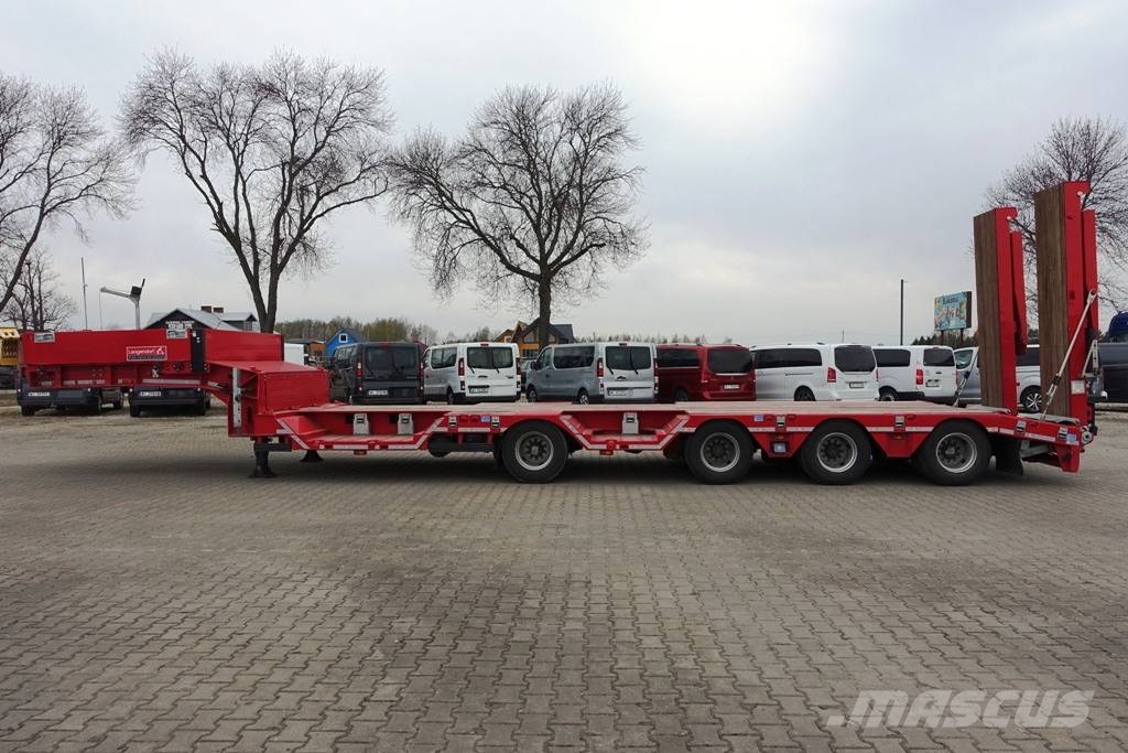 Langendorf low-bed semi-trailer / 2024 / load 46 t / 2 units نصف مقطورة مسطحة منخفضة