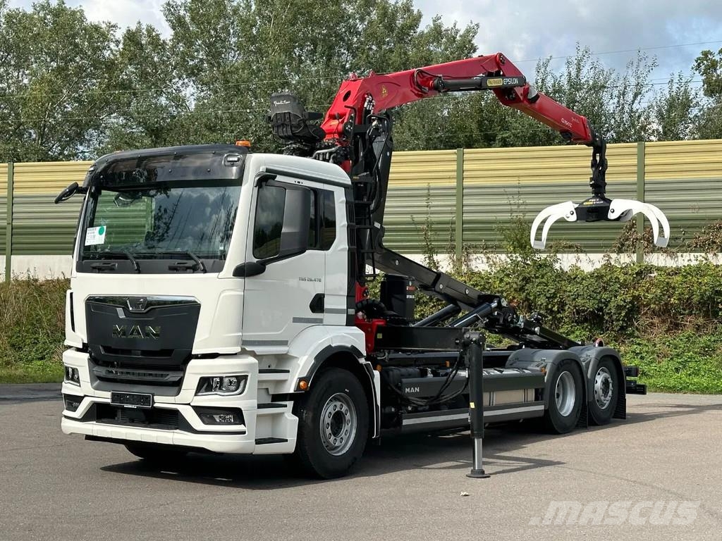 MAN TGS 26.520 MAN TGS 26.520 6x2 Abrollkipper + Kran Hook lift trucks
